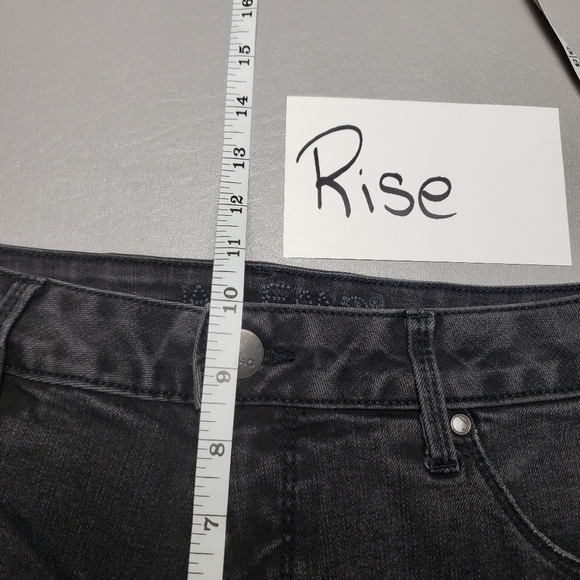 Jag jeans low rise skinny ankle ripped distressed denim jeans women's size 14 - Picture 11 of 13